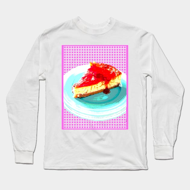 A Cheececake I Made, Posterized Long Sleeve T-Shirt by Zeroeroroo